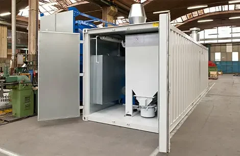 shot-blast-container